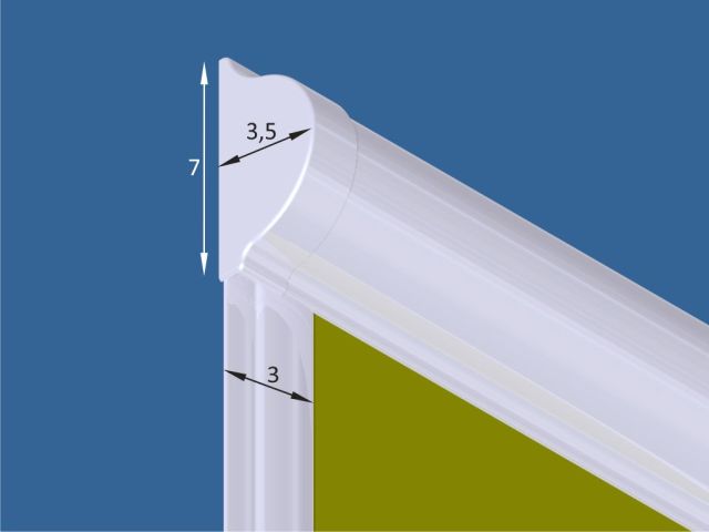 With flat side guides - Helios