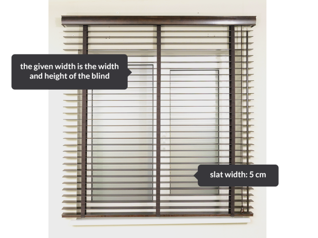 Wooden blinds 50mm